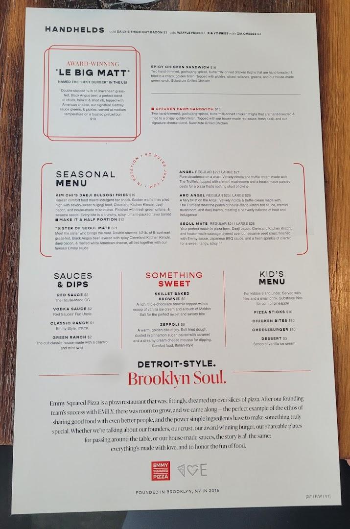 Emmy Squared Pizza: Germantown